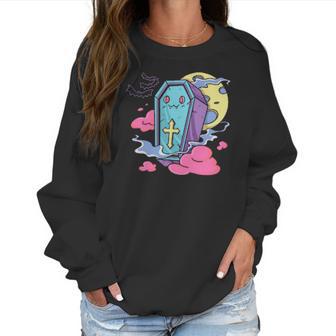 Kawaii Pastel Goth Creepy Cute Aesthetic Coffin Halloween Men Women T-Shirt Graphic Print Casual Unisex Tee Women Sweatshirt | Favorety