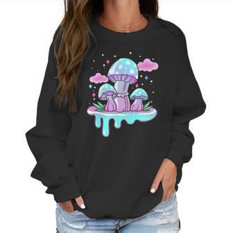 Kawaii Pastel Goth Mushrooms Women Sweatshirt | Favorety AU