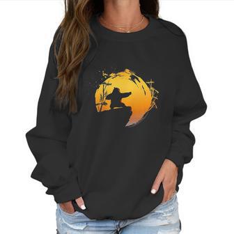 Kung Fu Panda Po Tai Chi Sunset Silhouette Women Sweatshirt | Favorety CA