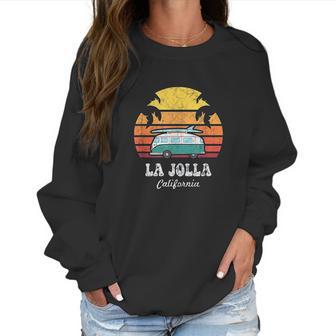 La Jolla Souvenir Retro California Men Women Kids Clothing Women Sweatshirt | Favorety