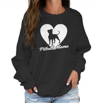 Ladies Pitbull Mama Pitt Bully Dog Lover Gift Women Sweatshirt | Favorety