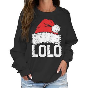 Lolo Santa Christmas Family Xmas Gifts Women Sweatshirt | Favorety