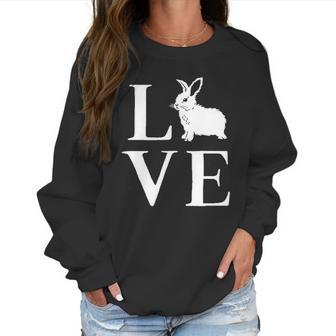 Womens Love Bunny Cute Adorable Easter Sunday Rabbit Women Sweatshirt | Favorety CA