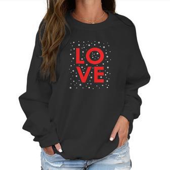 Love - Christmas - Santa Claus - Snow - Snowflakes Women Sweatshirt | Favorety