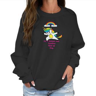 Lulu Bears Unicorn And Rainbow Kind Of Day Women Sweatshirt | Favorety DE