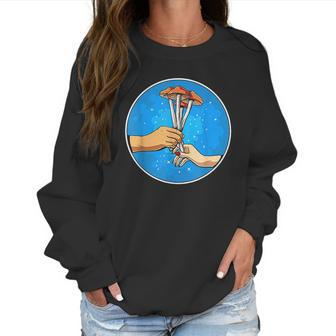 Magic Mushrooms Fungi Psychedelic Shrooms Hippie Women Sweatshirt | Favorety