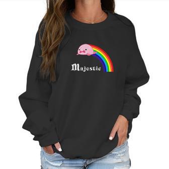 Majestic Blobfish Funny Blobfish Rainbow Tee Women Sweatshirt | Favorety AU