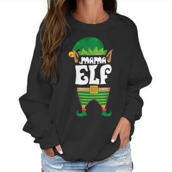 Mama Elf Christmas Mothers Day Goblin Lover Cute Gift Women Sweatshirt | Favorety AU