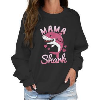 Mama Shark Mommy Shark Lover Family Matching Birthday Women Sweatshirt | Favorety AU