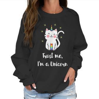 Meowgical Caticorn Rainbow Cat Unicorn Kittycorn Women Sweatshirt | Favorety DE