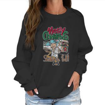 Merry Christmas Camping Shitter Full Funny Outdoor Women Sweatshirt | Favorety CA