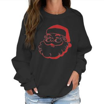 Merry Christmas Santa Claus Saint Nick Father Xmas Holiday Women Sweatshirt | Favorety