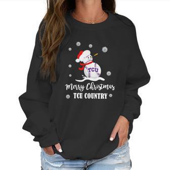 Merry Christmas Tcu Country Women Sweatshirt | Favorety DE