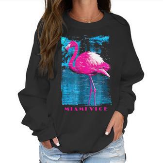 Miami Vice Flamingo Women Sweatshirt | Favorety CA