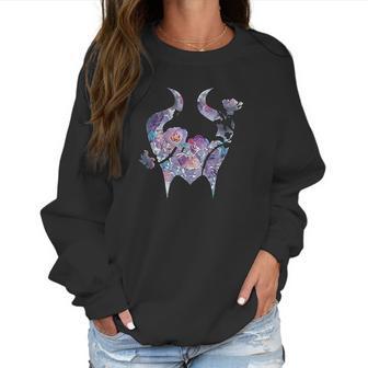 Mistress Of Evil Floral Horns Women Sweatshirt | Favorety