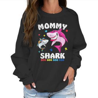 Mommy Shark Awareness Gift Women Sweatshirt | Favorety CA