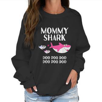 Mommy Shark Doo Doo Gift For Mothers Day Matching Family Women Sweatshirt | Favorety