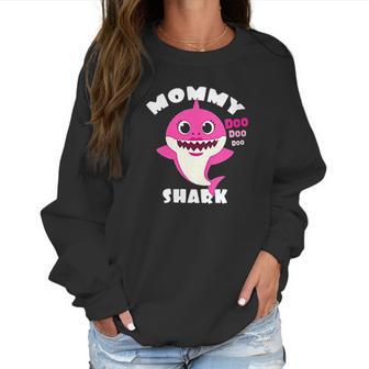 Mommy Shark Gift Cute Baby Shark Women Sweatshirt | Favorety