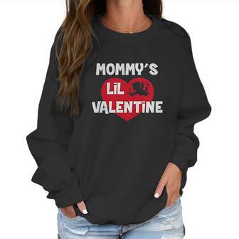 Mommys Lil Valentine Cute Valentines Day Outfit Women Sweatshirt | Favorety DE