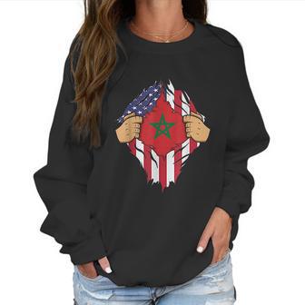 Moroccan Flag Morocco Men Women Kids Gift Women Sweatshirt | Favorety CA