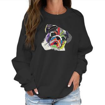 The Mountain Pet Pug Rainbow Pug Women Sweatshirt | Favorety CA