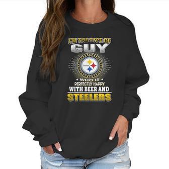 Nfl-Steelers 162 Guy Loves Beer Women Sweatshirt | Favorety UK