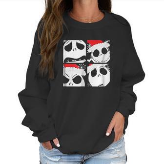 Nightmare Before Christmas Jack Face Women Sweatshirt | Favorety CA