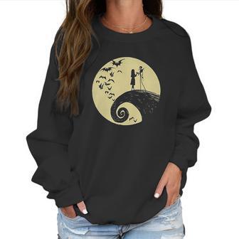 Nightmare Christmas Jack Skellington Sally Romance Moon Women Sweatshirt | Favorety CA