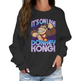 Womens Nintendo Donkey Kong Its On Taunt Women Sweatshirt | Favorety DE