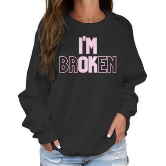 Womens Pastel Goth Aesthetic Im Ok Broken Women Sweatshirt | Favorety UK