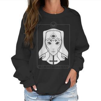 Pastel Goth Tarot | Witch Clothing | Gothic High Priestess Men Women T-Shirt Graphic Print Casual Unisex Tee Women Sweatshirt | Favorety