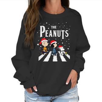 The Peanuts Snoopy Abbey Road Christmas Women Sweatshirt | Favorety AU