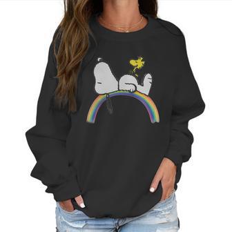 Peanuts Snoopy Rainbow Lgbt World Pride Shirt Women Sweatshirt | Favorety UK