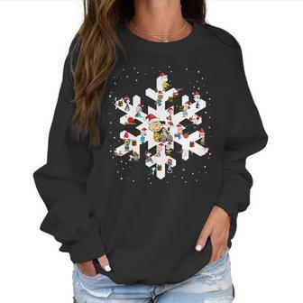 Peanuts Snowflakes Christmas Shirt Women Sweatshirt | Favorety