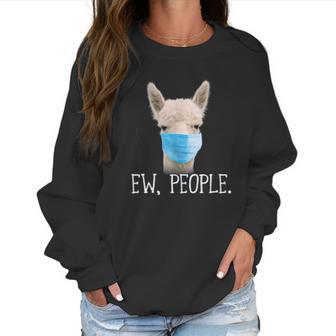 People Llama Social Distancing Women Sweatshirt | Favorety