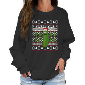 Pickle Rick Christmas Women Sweatshirt | Favorety AU