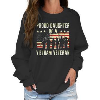 Proud Daughter Of A Vietnam Veteran Dad Gift 2022 Women Sweatshirt | Favorety