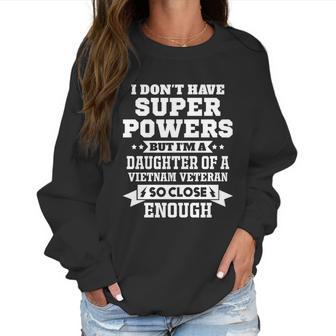 Proud Daughter Of A Vietnam Veteran Memorial Day Gift Graphic Design Printed Casual Daily Basic Women Sweatshirt | Favorety AU