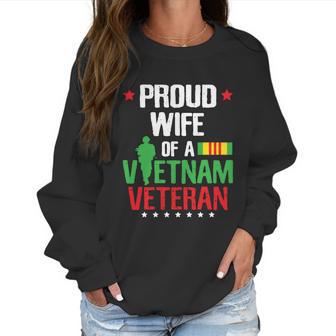 Proud Wife Vietnam Veteran Gift Veterans Day War Gift Graphic Design Printed Casual Daily Basic Women Sweatshirt | Favorety CA