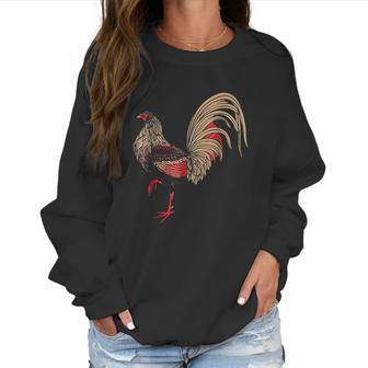 Red Rooster Chicken Women Sweatshirt | Favorety AU