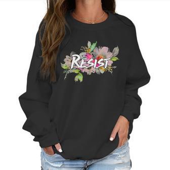 Resist Flower Logo Women Sweatshirt | Favorety UK