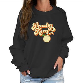 Womens Retro 1980S Peachy Keen Women Sweatshirt | Favorety UK