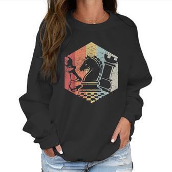 Retro Bishop Horse Rook Funny Chess Gift Idea Women Sweatshirt | Favorety CA