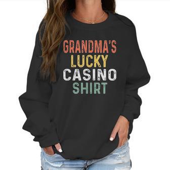 Retro Grandmas Lucky Casino Women Sweatshirt | Favorety