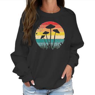 Retro Psychedelic Mushroom Graphic Women Sweatshirt | Favorety AU