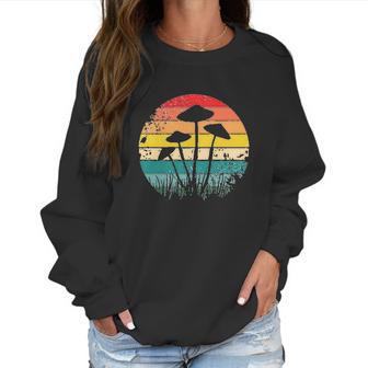 Retro Psychedelic Mushroom For Womens Graphic Women Sweatshirt | Favorety CA