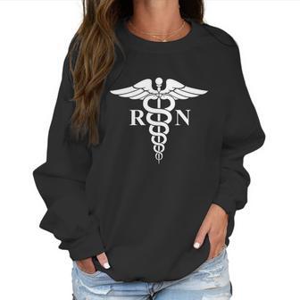 Rn Nurse Caduceus Medical Symbol Nursing Logo Gift Meaningful Gift Graphic Design Printed Casual Daily Basic Women Sweatshirt | Favorety DE