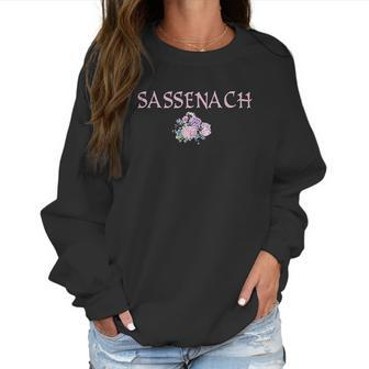 Sassenach Scottish Gaelic Outlanders Pink Dragonfly Women Sweatshirt | Favorety