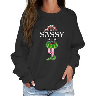 The Sassy Elf Christmas Matching Family Group Women Sweatshirt | Favorety AU