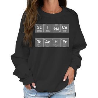 Science Teacher Periodic Table Logo Women Sweatshirt | Favorety DE